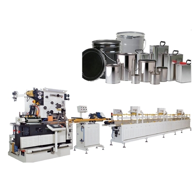 Electric Aerosol Tin Can Making Machine 550CPM For Welding 500 Cans / Min