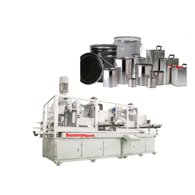 Full Automatic 1-5L Small Rectangular Square Can Body Production Line Making Machine