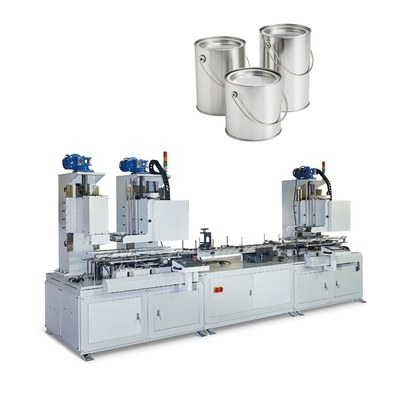 Small Round Tin Can Making Machine 35CPM Automatic For 1L Paint Can