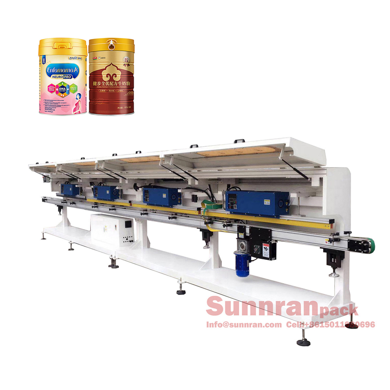 Food can body welding seam lacquer & powder curing system