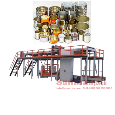 Máy làm đồ uống có thể làm Palletizer Giấy chứng nhận CE Thương hiệu Sunnran