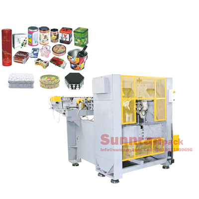 Giấy chứng nhận CE Máy làm hộp thiếc tròn cho đồ uống thực phẩm 300mm Có thể Sunnran